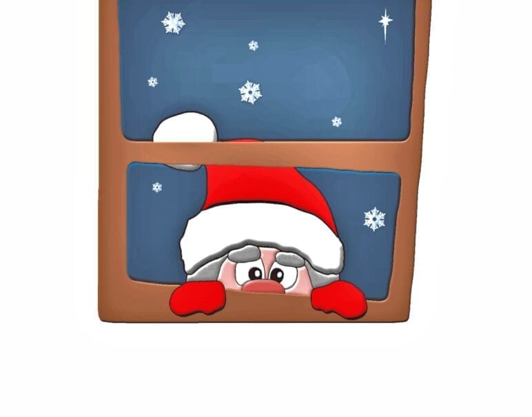 santa peeping